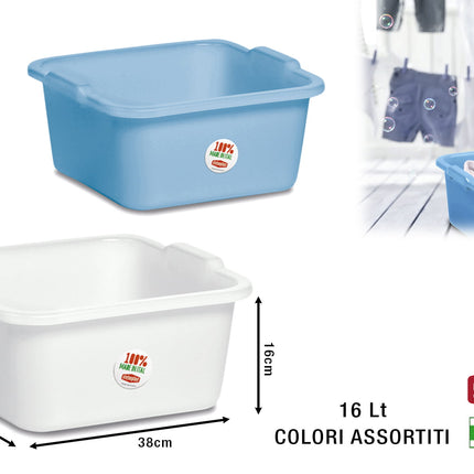 Stefanplast Bacinella Quadra Pe Per Uso Vario, Design Pratico E Funzionale In Diverse Dimensioni Stefanplast