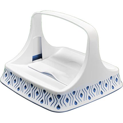Stefanplast Portatovaglioli Orizzontale Tosca Design Moderno Per Tavolo E Ristorazione Bianco Palace Blue Stefanplast