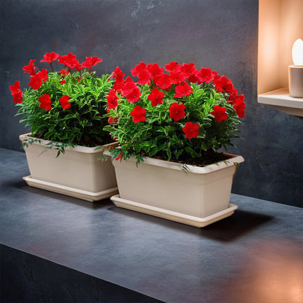 Stefanplast Fioriera Mediterraneo In Terracotta Per Esterni, Capacità 35L/60L/110L, Design Classico