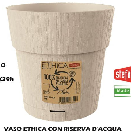 Stefanplast Vaso Ethica - Design Moderno Per Interni Ed Esterni, Collezione Elegante E Resistente