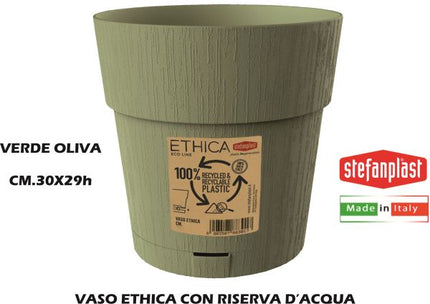 Stefanplast Vaso Ethica - Design Moderno Per Interni Ed Esterni, Collezione Elegante E Resistente