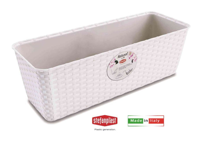 Balconetta Natural Cm.50X18X16H Bianco Con Riserva Stefanplast