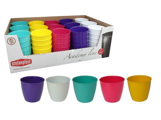 Stefanplast Vaso Academy Lux Round D.11X10H 5 Colori Assortiti Stefanplast