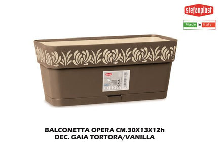 Balconetta Opera Cm.30 Dec. Gaia Tortora/Vanilla-8003507887022