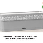 Stone Grey/Bianco / cm.50