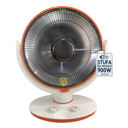 Stufa DCG Carbon Crystal 900W — Oscillante, Sicuro, Riscaldamento Rapido | SA9660N (Tavolo) / SA9680 (Colonna) DCG
