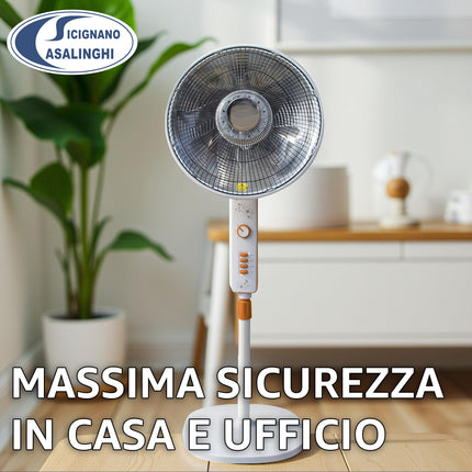 Stufa DCG Carbon Crystal 900W — Oscillante, Sicuro, Riscaldamento Rapido | SA9660N (Tavolo) / SA9680 (Colonna) DCG
