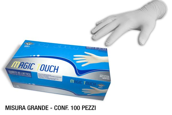 Guanti In Lattice Grande Conf. 100 Pz. C/Polvere Siam