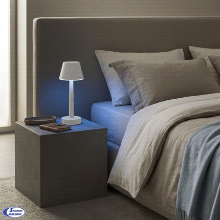 Sovil Lampada Da Tavolo Led Ricaricabile Grillo 3W 3000K Design Moderno Ed Elegante Sovil