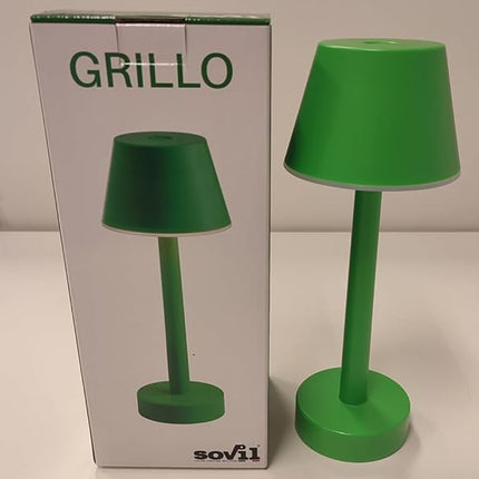 Sovil Lampada Da Tavolo Led Ricaricabile Grillo 3W 3000K Verde - 9790104