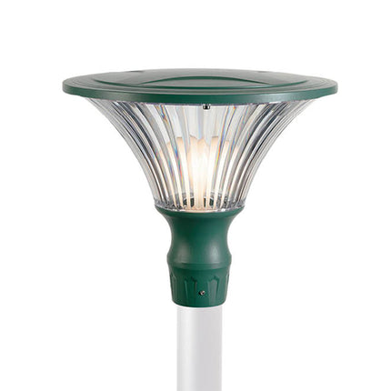 Testa-Palo da Esterno, Alluminio Pressofuso, Diffusore Termoplastico Trasparente, Portalampada E27, Adattatore ø 60 mm 6 Sovil