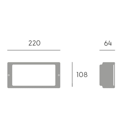 Applique LED da esterno 10W IP65 in Alluminio Pressofuso Bianco Sovil