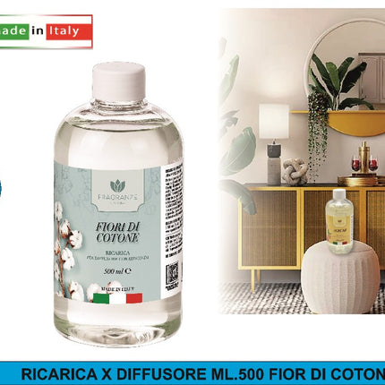 Ricarica X Diffusore Ml.500 Fiori Di Cotone Star