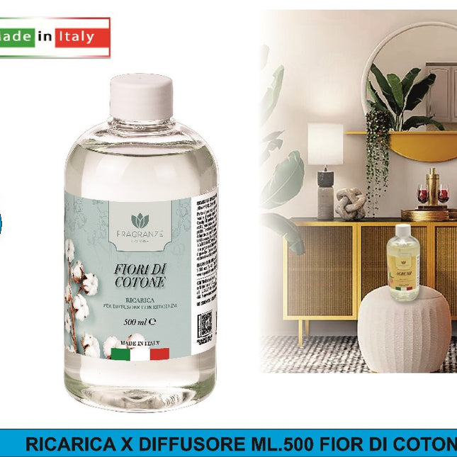 Ricarica X Diffusore Ml.500 Fiori Di Cotone Star