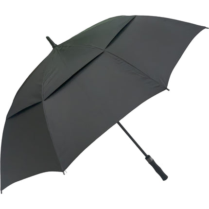 Star Ombrello Automatico Premium 130 cm – Antivento con 8 Stecche in Fibra di Vetro Nero Star