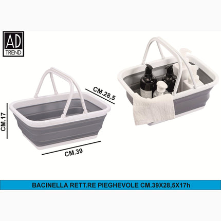 BACINELLA RETT.RE PIEGHEVOLE CM.39X28,5X17h Star