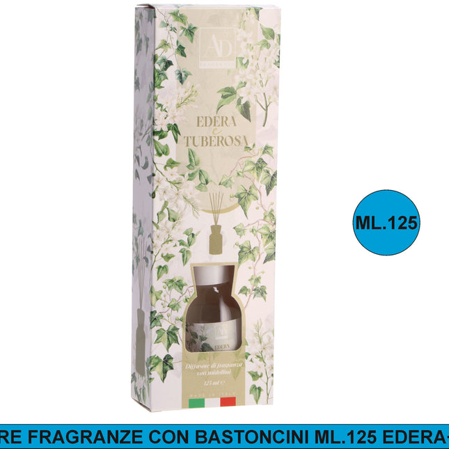 Diffusore Fragranze Con Bastonc. Ml.125 Edera+Tubero Star