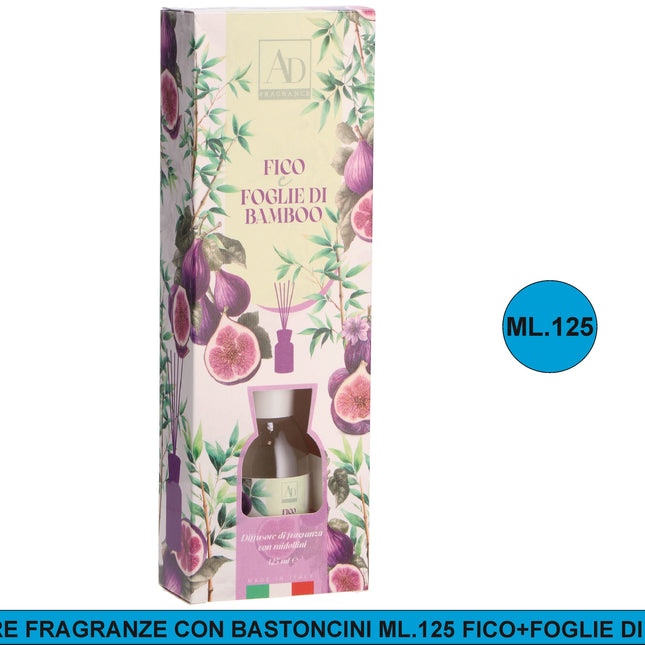 Diffusore Fragranze Con Bastonc. Ml.125 Fico+ Foglie Di Bamboo Star