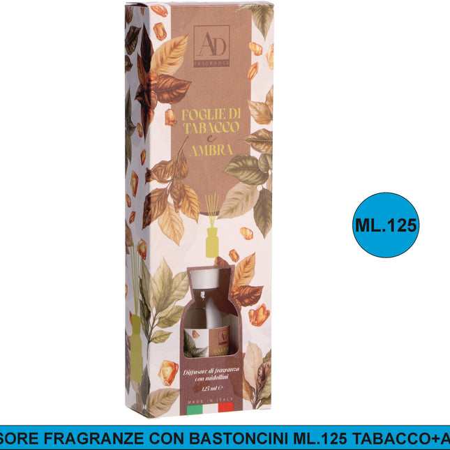 Diffusore Fragranze Con Bastonc. Ml.125 Tabacco+Ambra Star