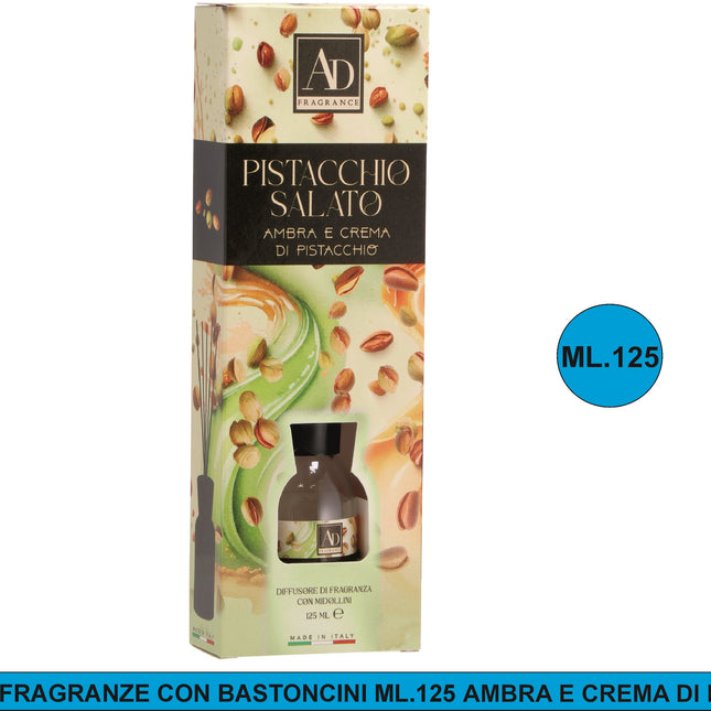 Diffusore Fragranze Con Bastonc. Ml.125 Ambra E Crema Di Pistacchio Star