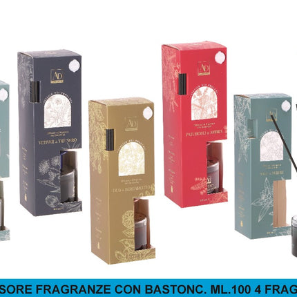 Diffusore Fragranze Con Bastonc. Ml.100 4 Fragranze Star