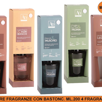 Diffusore Fragranze Con Bastonc. Ml.200 4 Fragranze Ass. Star