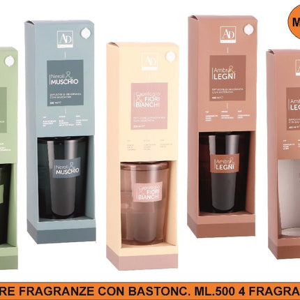 Diffusore Fragranze Con Bastonc. Ml.500 4 Fragranze Ass. Star