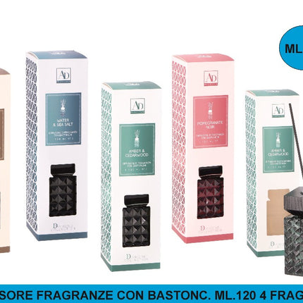 Diffusore Fragranze Con Bastonc. Ml.120 4 Fragranze Star