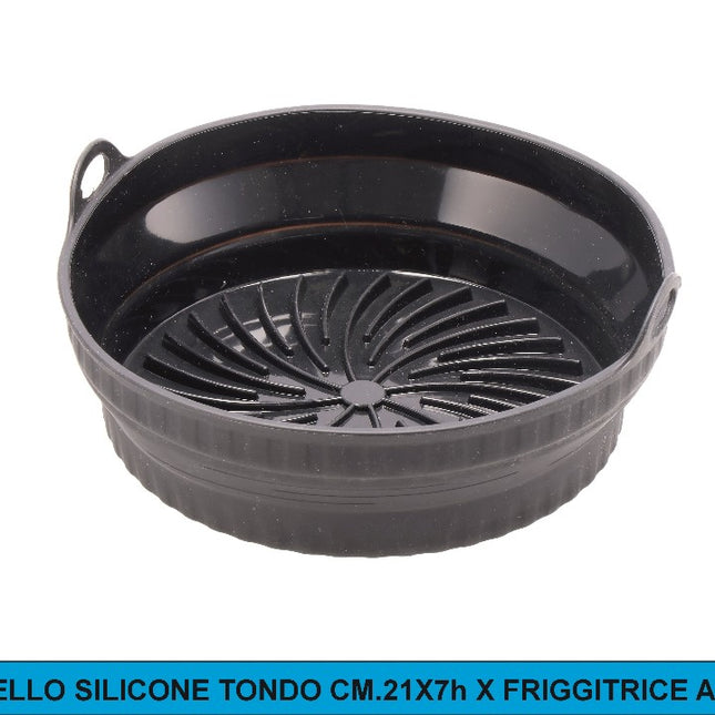 Cestello Silicone Tondo Cm.21X7H X Friggitrice Ad Aria Star