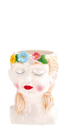 VASO IN CERAMICA DIAM. CM.16X23,5h HEAD Star