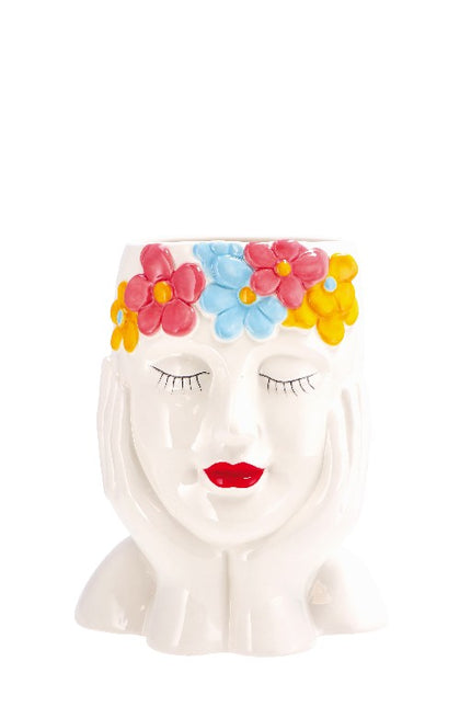 VASO IN CERAMICA DIAM. CM.19X24,5h HEAD Star