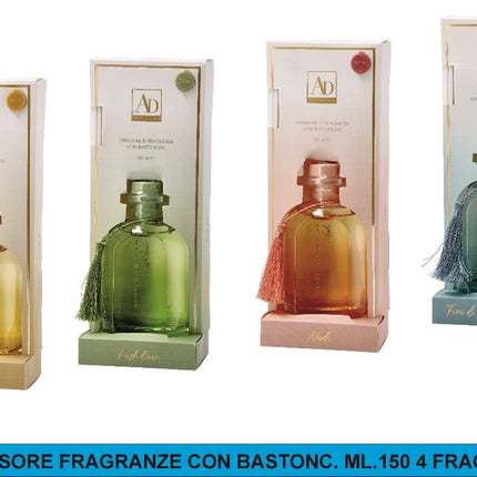 Diffusore Fragranze Con Bastonc. Ml.150 4 Fragranze Star