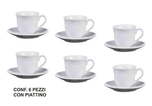 Tazzine Caffe' Conf. 6 Pz. C/Piatt. Star