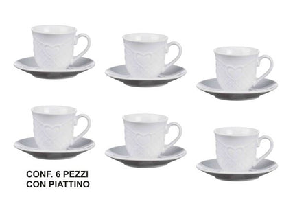 Tazzine Caffe' Conf. 6 Pz. C/Piatt. Star