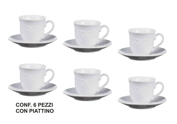 Tazzine Caffe' Conf. 6 Pz. C/Piatt. Star