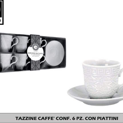 Tazzine Caffe' Conf. 6 Pz. C/Piatt. Star
