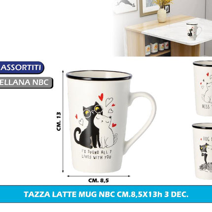 Tazza Latte Mug Nbc Cm.8,5X13H 3 Dec. Star
