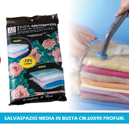 AD Trend Sacca Salvaspazio Profumata 60x90 cm – Riduce il Volume del 75% Star
