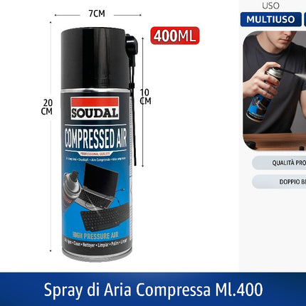 Soudal SPRAY DI ARIA COMPRESSA ML.400 Soudal