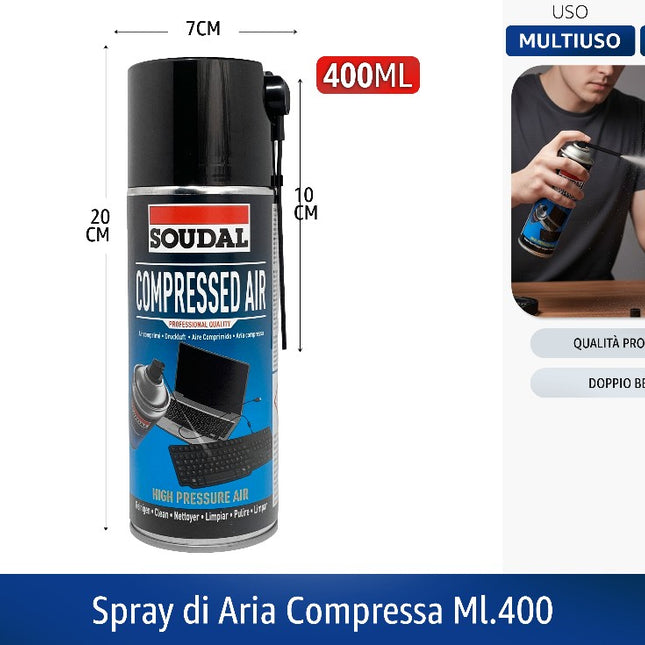 Soudal SPRAY DI ARIA COMPRESSA ML.400 Soudal