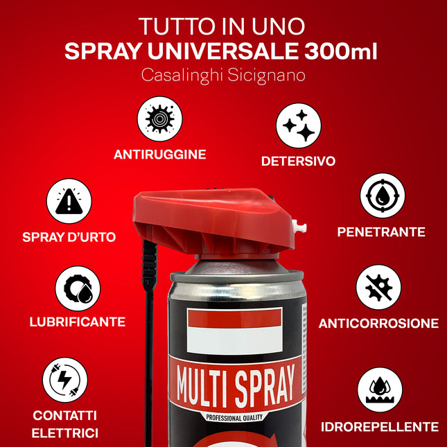 Soudal Multi Spray 300ml (No Silicone): Sbloccante Tecnico, Lubrificante & Spray Contatti Soudal