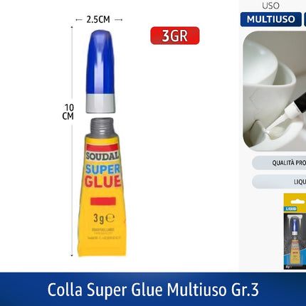 Soudal COLLA SUPER GLUE MULTIUSO GR.3 Soudal