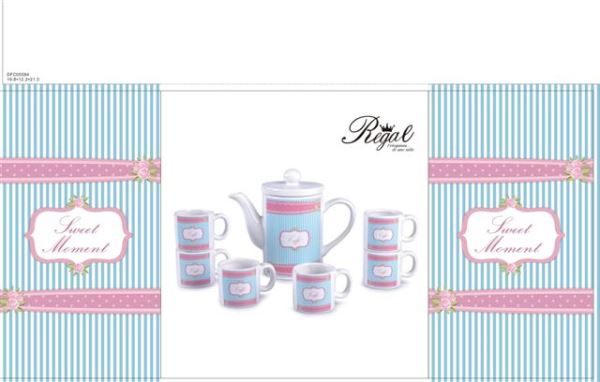 Tazzine Caffe' Conf. 6 Pz. + Caffettiera Sweet Moment Sud Import