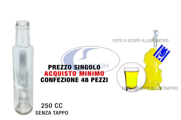 Bottiglia Vetro Dorica Cc.250 Tv M-B-8057432906129