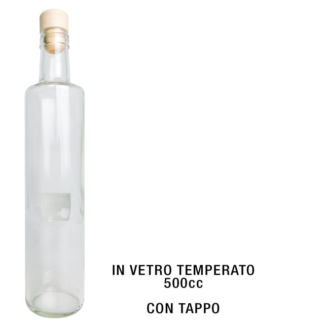 Bottiglia Vetro Dorica Cc.500 Con Tappo-8057018590971
