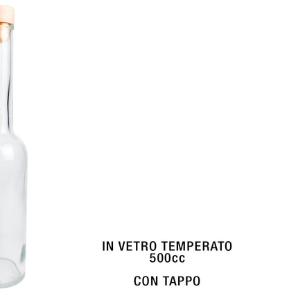 Bottiglia Vetro Opera Cc.500 Con Tappo-8057018591169
