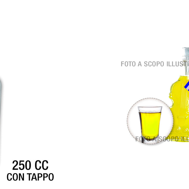 Bottiglia Vetro Mary Cc.250 Con Tappo-8057018591312