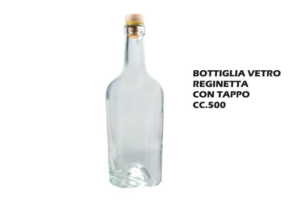 Bottiglia Vetro Reginetta Cc.500 Con Tappo-8057018597680