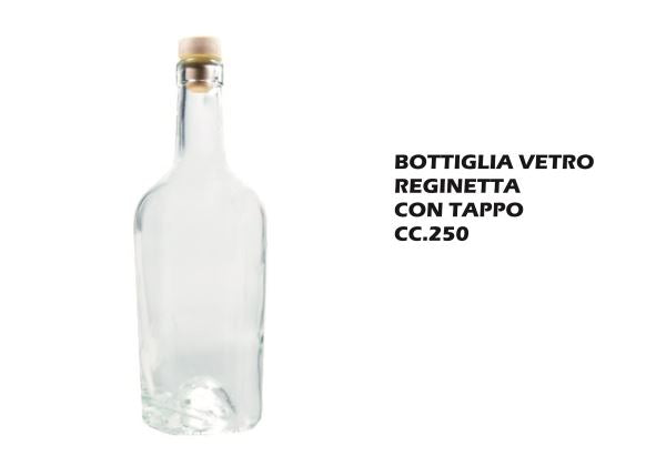 Bottiglia Vetro Reginetta Cc.250 Con Tappo-8056446865835