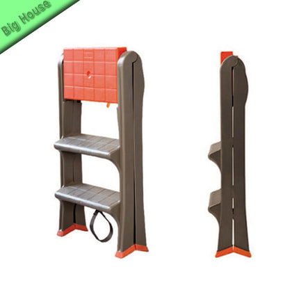 Bama Scala Scaletta 3 Gradini Pieghevole Salvaspazio Piedini Antiscivolo 48X70X78 Cm